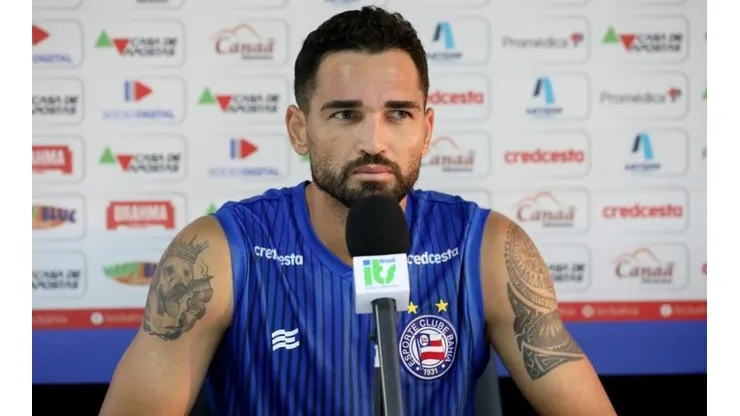 Gilberto pode deixar o Tricolor. Felipe Oliveira / EC Bahia / Divulgação