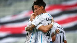 Ferreira e Pepê são considerados joias da base no Grêmio - Foto: Lucas Uebel/Grêmio.