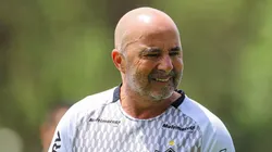 Sampaoli durante treinamento na Cidade do Galo — Foto: Pedro Souza / Atlético