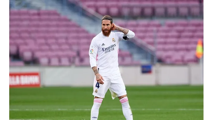 Ramos em ação pelo Madrid — Foto: Getty Images