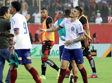Atletas do Bahia cutucam o adversário após vitória no Ba-Vi