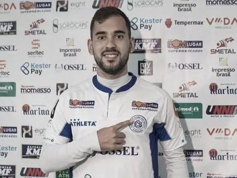 Lauder, atacante revelado pelo Corinthians, comemora acerto com o São Bento