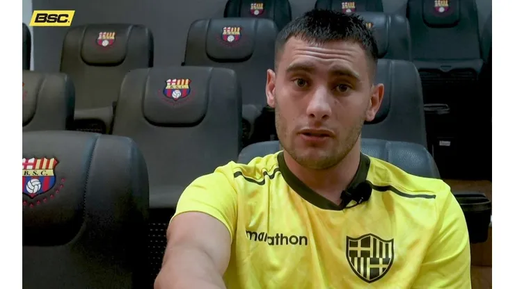 Foto: Divulgação/Barcelona S.C - Emmanuel Martínez deseja sair do Barcelona e Santos é uma possibilidade para julho