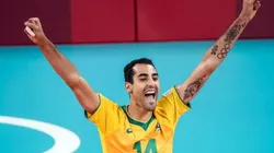 Campeão olímpico na Rio-2016, Douglas Souza jogou sua segunda Olimpíada na Tóquio-2020 Imagem: Gaspar Nóbrega/COB