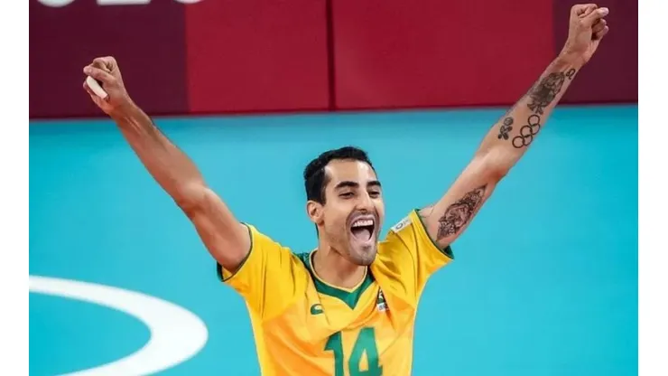 Campeão olímpico na Rio-2016, Douglas Souza jogou sua segunda Olimpíada na Tóquio-2020 Imagem: Gaspar Nóbrega/COB
