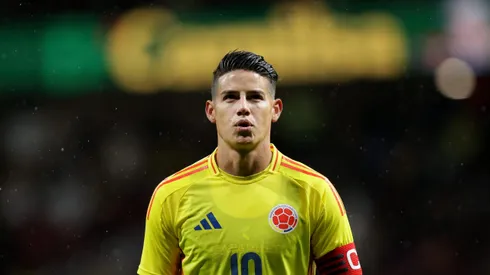 MADRID, SPAIN – MARCH 26: James Rodriguez of Colombia reacts during the friendly match between Romania and Colombia at Civitas Metropolitan Stadium on March 26, 2024 in Madrid, Spain. (Photo by Gonzalo Arroyo Moreno/Getty Images) (Photo by Gonzalo Arroyo Moreno/Getty Images)