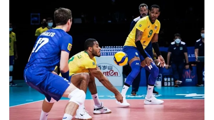 Seleção Brasileira estreia nesta quarta na VNL. Foto: Divulgação FIVB