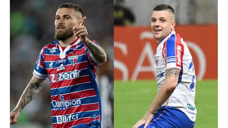 Foto Lucas Lima: Jorge Rodrigues/AGIF e Foto Renato Kayzer: Kely Pereira/AGIF | Fortaleza encara o Flamengo, no domingo (5)
