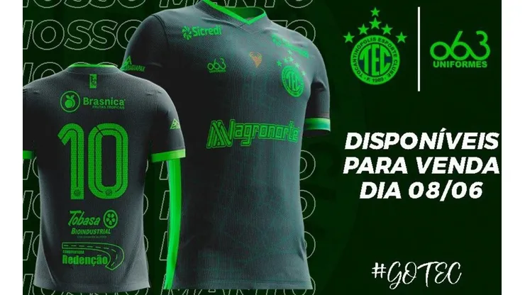 Foto: Reprodução Twitter oficial @tocantinopolis_ - Nova camisa em homenagem ao Athletico.