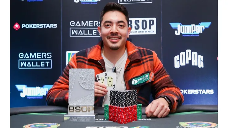 Edson Tsutsumi Jr. venceu evento no BSOp Rio de Janeiro (Foto: Luis Bertazini/BSOP)