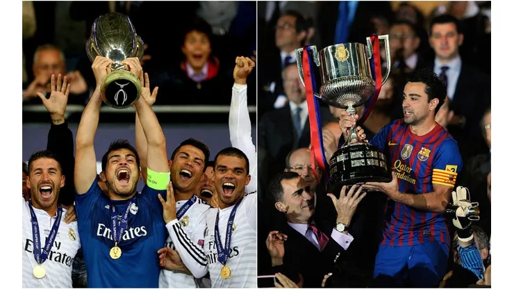 Denis Doyle/Getty Images; Clive Mason/Getty Images - Barcelona e Real Madrid