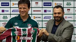 Foto: Marcelo Gonçalves/Fluminense FC/Divulgação - Diniz e Bittencourt: Fluminense optou por não negociar o jovem meio-campista