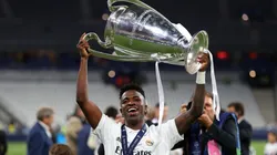 Foto: Catherine Ivill/Getty Images | Vini Jr foi autor do gol que deu o título ao Real Madrid