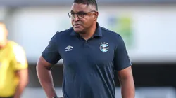 Foto: Lucas Uebel/Grêmio/Divulgação - Roger Machado: pressionado no comando do Grêmio