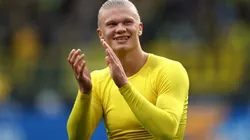 Getty Images/Dean Mouhtaropoulos - Haaland aparece usando camisa de time da Libertadores após vestir cores do Flamengo