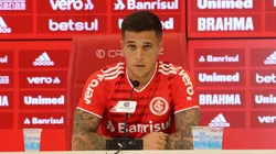 Foto: Divulgação/Internacional - Bustos: lateral foi "pivô" de uma disputa entre Inter e River no mercado