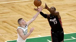 Winslow Townson/Getty Images - Heat e Celtics em ação pela final de conferência