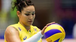 Alexandre Schneider/Getty Images - Tandara em quadra pela seleção brasileira