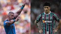 Fotos Daronco e Germán Cano: Thiago Ribeiro/AGIF | Grande destaque de Fortaleza x Fluminense foi a arbitragem