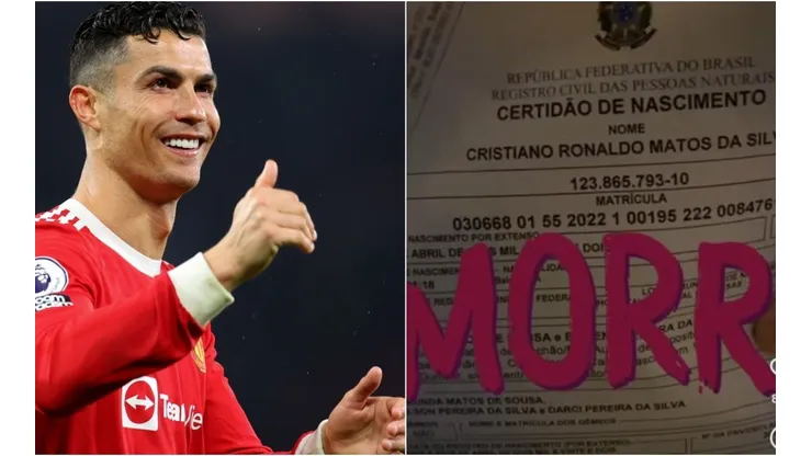 Jovem descobriu que seu filho se chama Cristiano Ronaldo.