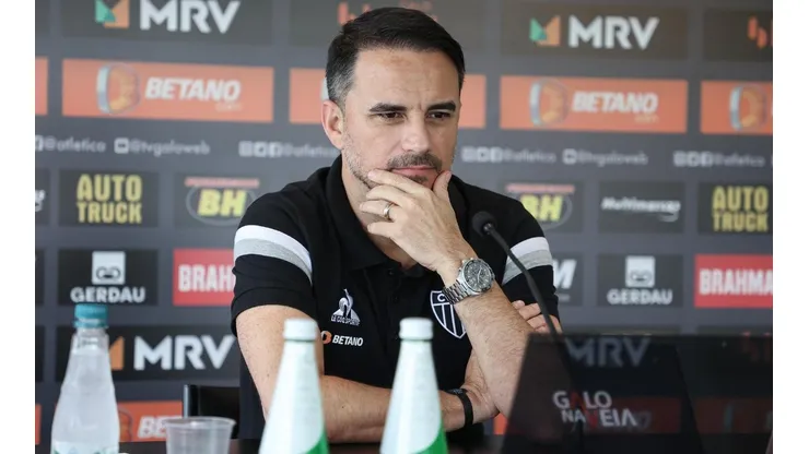 Foto: Pedro Souza / Atlético / Divulgação - Rodrigo Caetano: diretor do Galo acompanhou de perto o início da carreira do volante