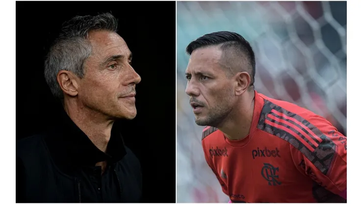 Fotos: (Jorge Rodrigues/AGIF/Thiago Ribeiro/AGIF) - Paulo Sousa se envolveu em polêmica após não relacionar Diego Alves para o último jogo da Libertadores
