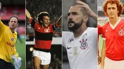 Foto: Getty Images; Fotos: Divulgação - Rogério Ceni, Zico, Danilo, Falcão