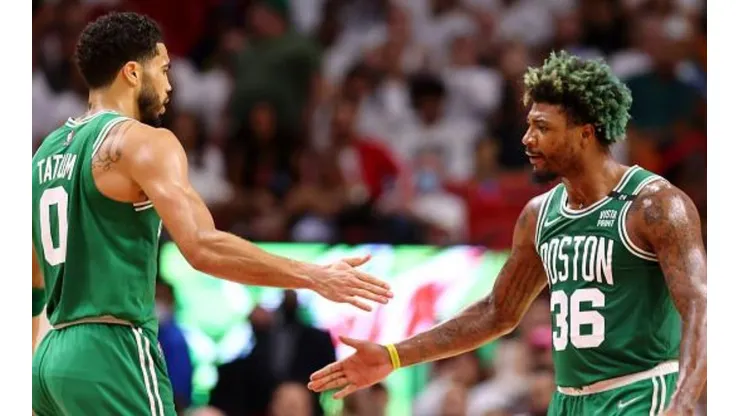 Smart e Tatum tiveram ótimo desempenho contra o Heat