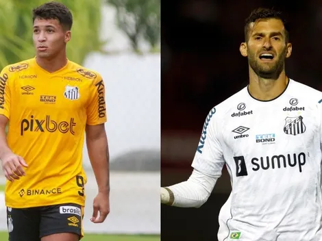 Marcos Leonardo 'despista' Léo Baptistão e expõe qual é a dupla perfeita no Santos