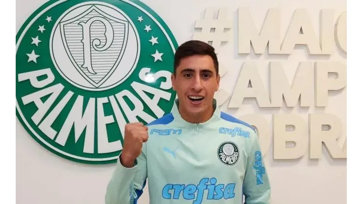Foto: Divulgação/Palmeiras - Miguel é o novo centroavante do Palmeiras.