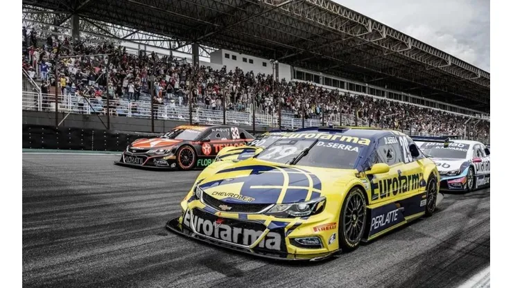 Carros da Stock Car em Interlagos — Foto: Danilo Cardoso/Stock Car