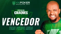 Time Felipe Melo venceu o de Rodrigo Caio em desafio de poker (Foto: Divulgação)