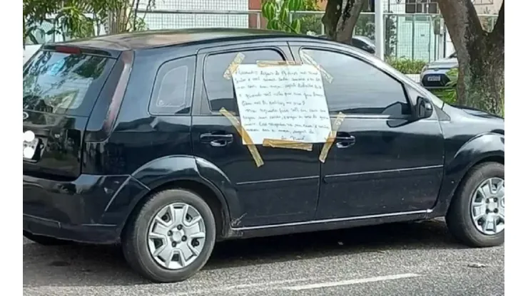 Foto do carro com bilhete da mulher traída viralizou na web