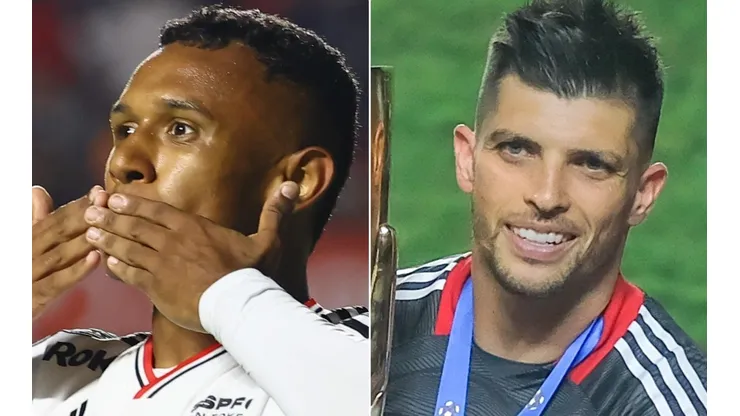 Fotos: Marcello Zambrana/AGIF - Marquinhos e Volpi: dupla está de saída do São Paulo
