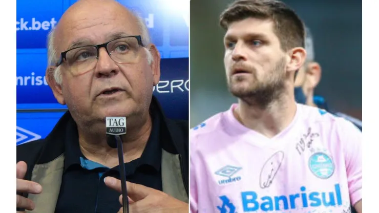 Fotos: Rodrigo Fatturi/Grêmio/Divulgação e Lucas Uebel//Grêmio/Divulgação - Bolzan e Kannemann: zagueiro tem contrato até dezembro