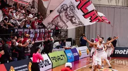 @wel_sarmento / Arremesso Tricolor - Marquinhos comemora em quadra, no Morumbi