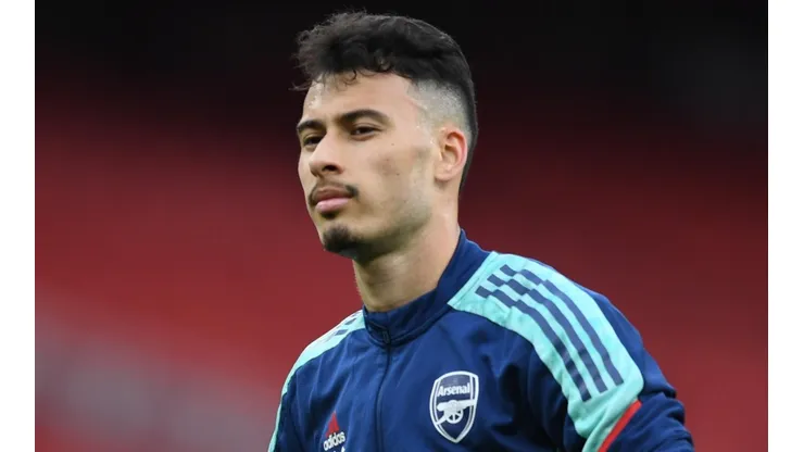 (Photo by Stuart MacFarlane/Arsenal FC via Getty Images) - Martinelli pode mudar de ares e contribuir em possível lucro do Imortal.