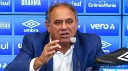 Lucas Uebel/ Grêmio FBPA/ "Vai nos dar a resposta"; Denis Abrahão comenta sobre meia e projeta recuperação no Grêmio.