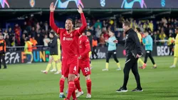 Van Dijk, capitão do Liverpool na maior parte do jogo contra o Villarreal, comemora classificação para a final da Liga dos Campeões; desde a chegada do holandês, Reds chegaram à decisão do torneio continental em três dos cinco anos de disputa