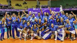 Itambé/Minas conquistou o terceiro título seguido de Superliga (Foto: Wander Roberto/Inovafoto/CBV)