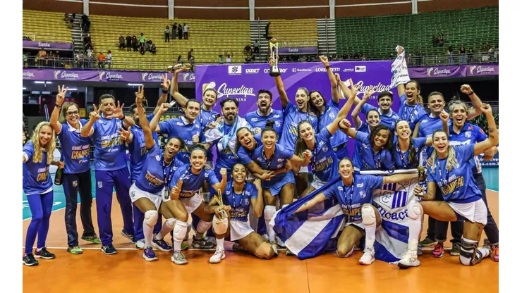 Itambé/Minas conquistou o terceiro título seguido de Superliga (Foto: Wander Roberto/Inovafoto/CBV)