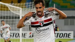 Foto: (APG/AGIF) - Igor Gomes fez um dos gols do São Paulo na vitória sobre o Jorge Wilstermann, da Bolívia, por 3 a 1, na última quinta (28), e deve ser titular no clássico San-São