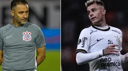 Fotos: (Marcos Zanutto/AGIF/Ettore Chiereguini/AGIF) - Róger Guedes já deixou claro a Vítor Pereira que se sente mais à vontade atuando na ponta esquerda do Corinthians