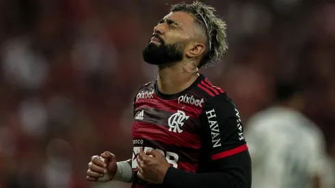 AGIF – Gabigol em partida contra Palmeiras.