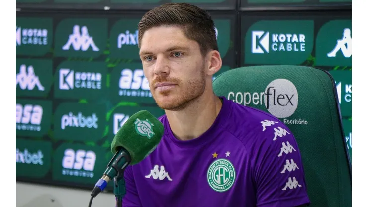 Foto: (Thomaz Marostegan/Guarani FC) - Maurício Kozlinski concedeu entrevista coletiva no Guarani nesta sexta (29)