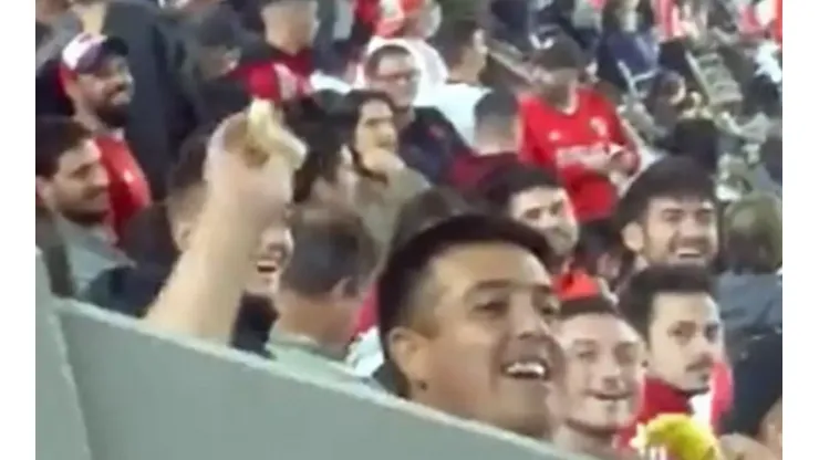 Foto: Reprodução - Torcedor do River foi punido pelo clube e a Conmebol aplicou multa aos argentinos por racismo