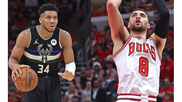 Antetokounmpo e Zach LaVine - Foto: Getty Images