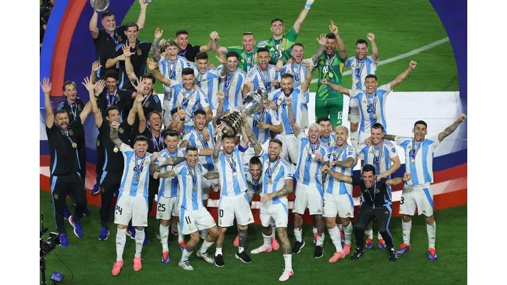 Argentina é campeã da Copa América 2024. (Foto de Megan Briggs/Getty Images)