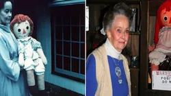 Annabelle precisou ser retirada de sua caixa protetora para ser exibida em evento de Halloween
