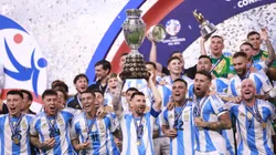Jogadores da Argentina comemoram título da Copa América 2024.